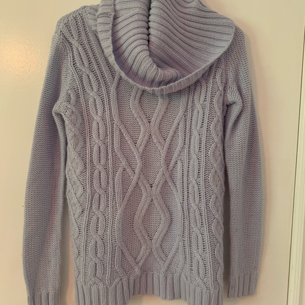 Forever 21 light blue roll neck sweater